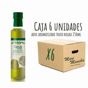 caja 6 unidades aceite de oliva aromatizado con trufa negra